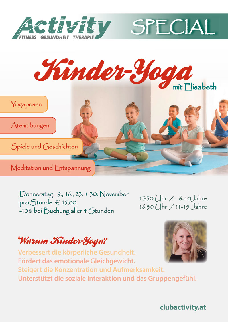 Kinder-Yoga | Aktivity Fitness - Gesundheit - Therapie