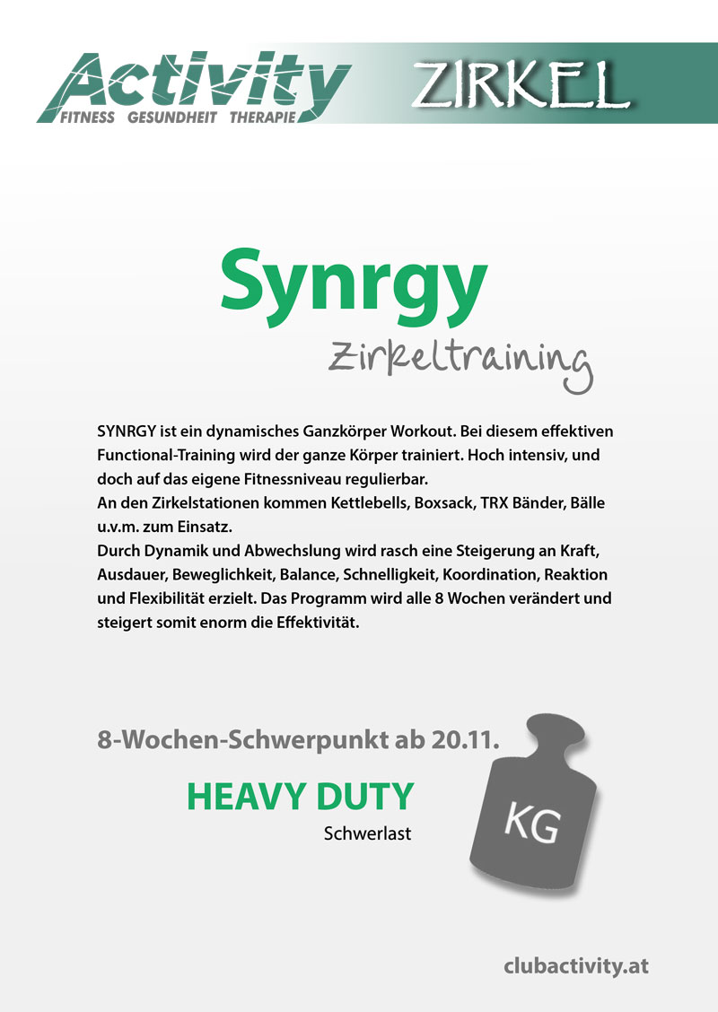 Synrgy Zirkel | Aktivity Fitness - Gesundheit - Therapie